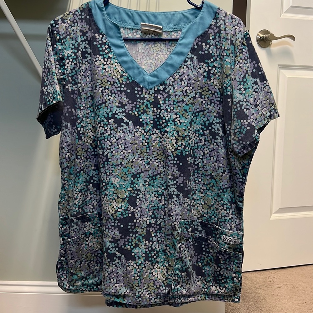 UA purple scrub top